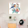 Robin-11CT Stamped Cross Stitch Bead Embroidery 36*36cm/14.17*14.17in tapestrymarket