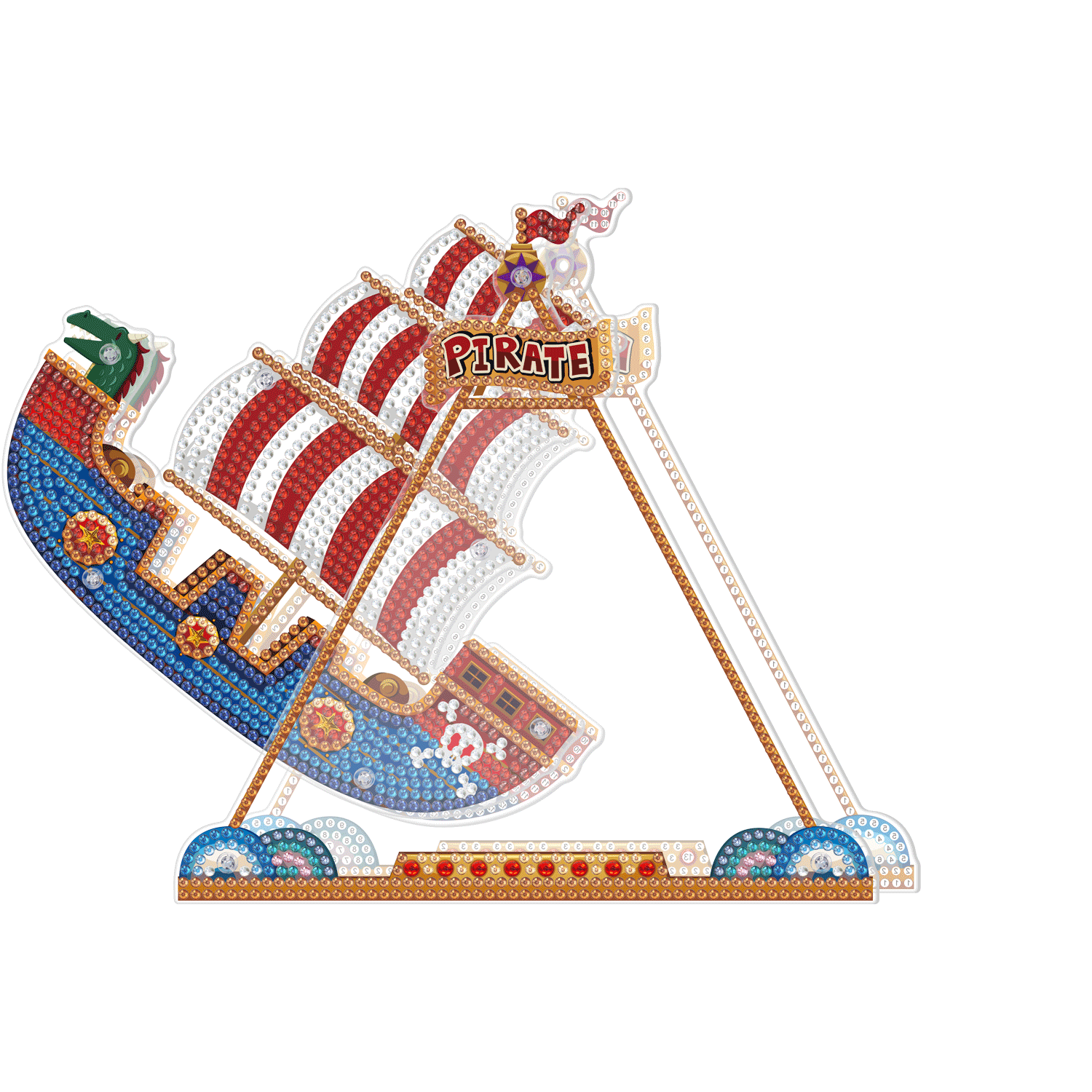 

Pirate Ship Double Sided - 5D DIY Craft Ornament, 501 Original