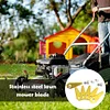 18Pcs Grass Cutter Blade Anti-rust for Bosch Indego 800 1000 1200 (Gold)