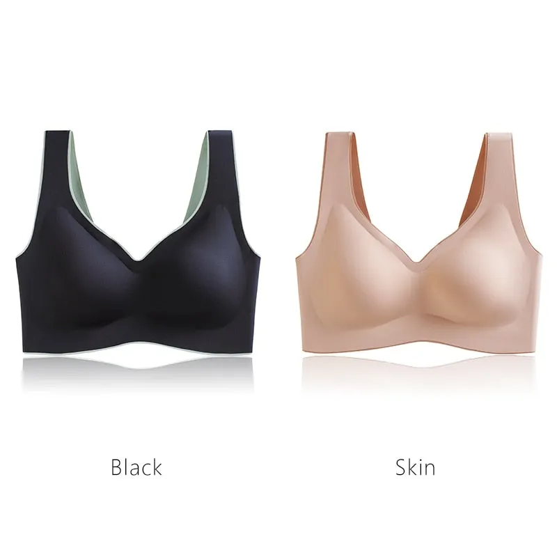 Seamless Bra Push Up 2 Pcs/Set Wire Free Bra Brassiere Top One-Piece Intimate Underwear Women's Intimates Underwear & Sleepwears