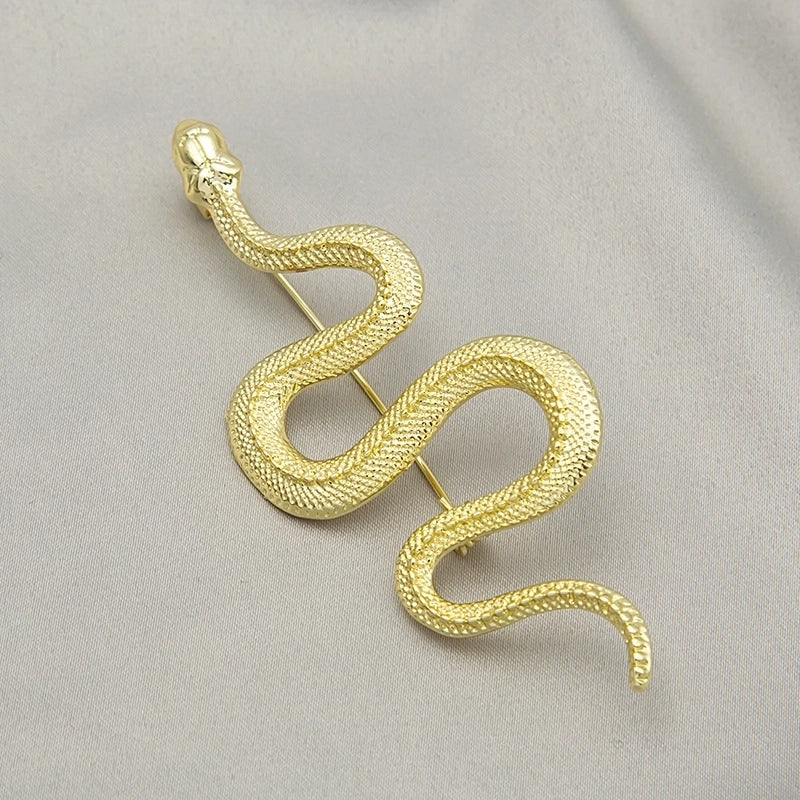 Fashion Pin Snake Alloy Plating Women’S Brooches