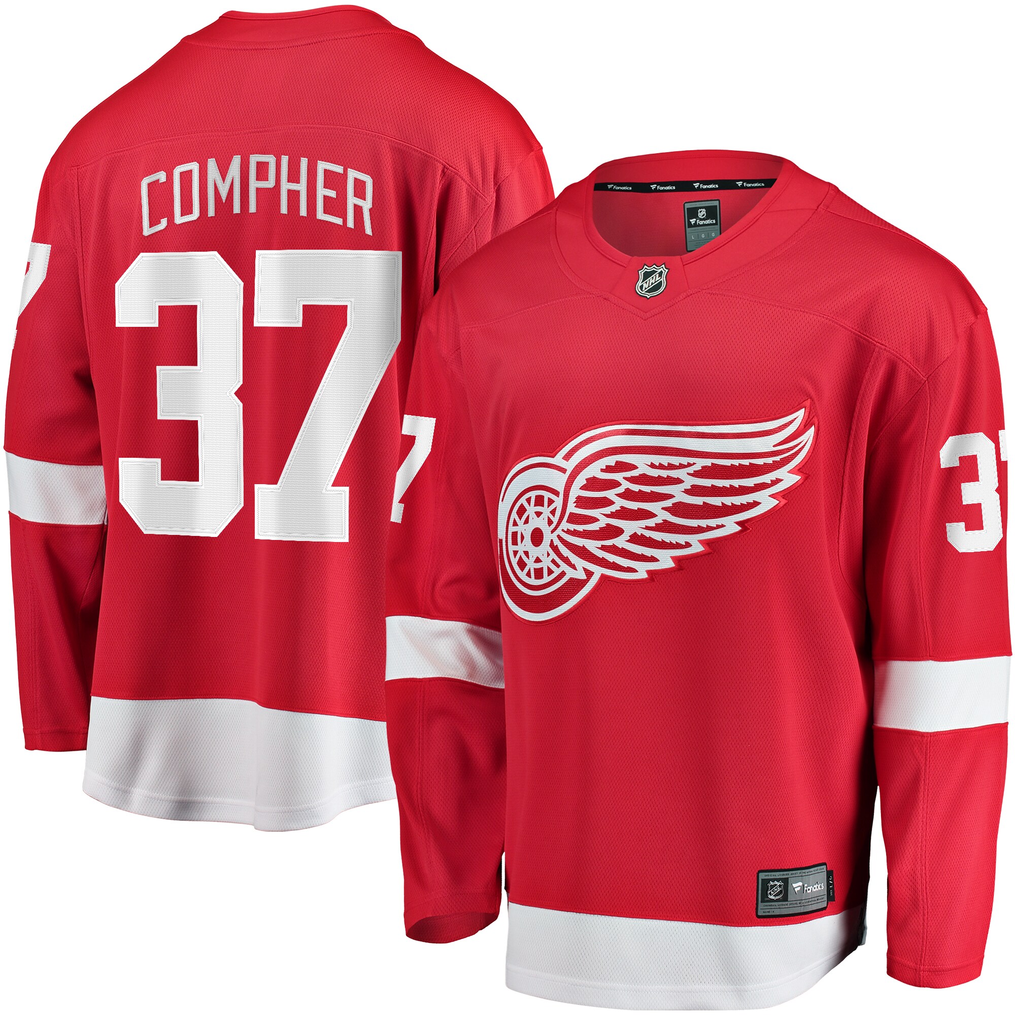 J.T. Compher Detroit Red Wings Fanatics Home Breakaway Jersey &ndash; Red mysite