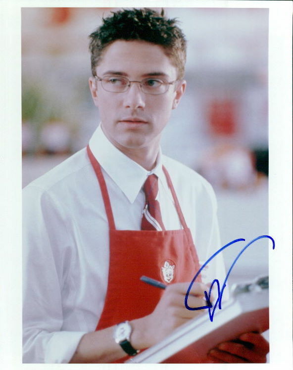 Topher Grace in-person signed 8x10 Photo Poster painting