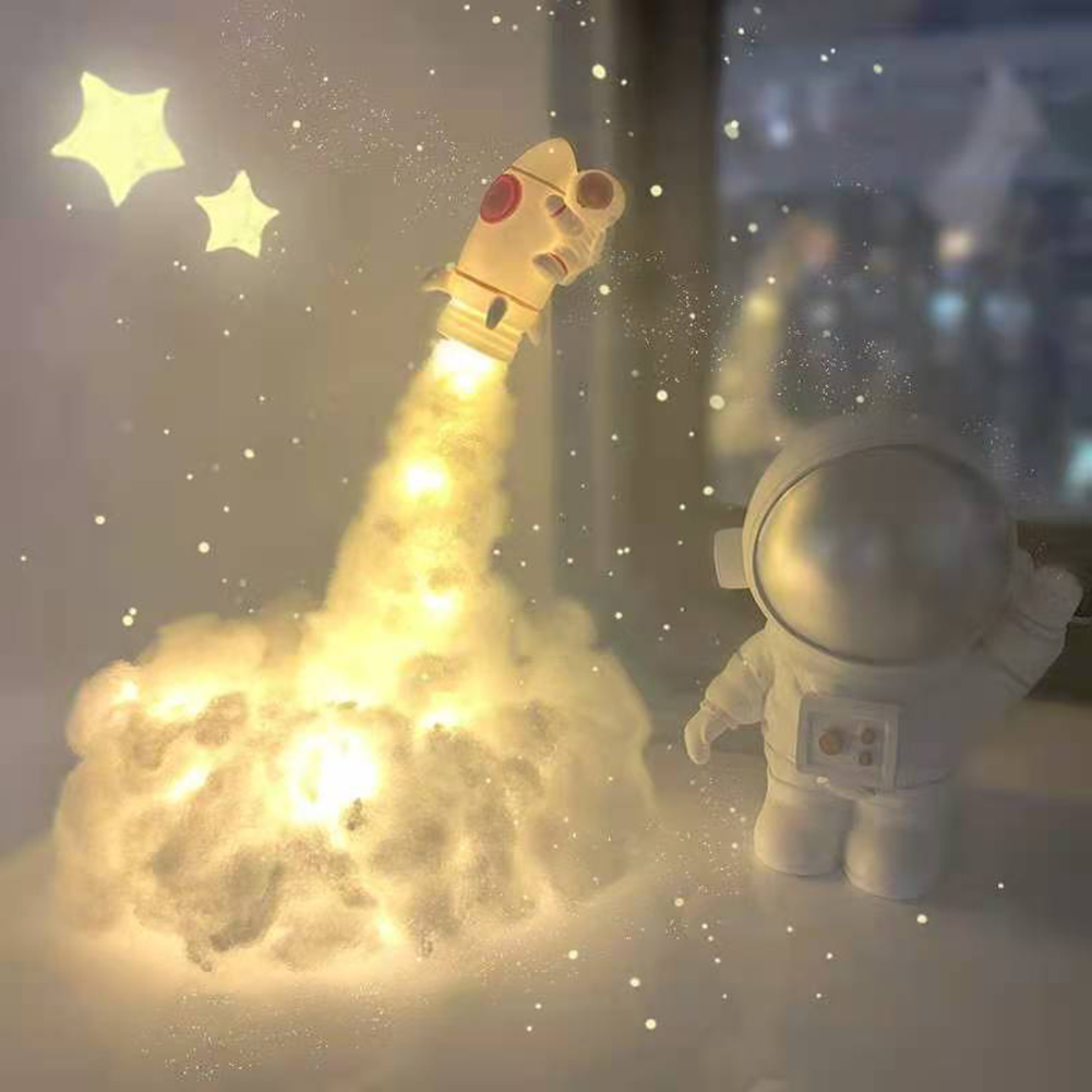 

LED Colorful Clouds Astronaut with Rainbow Effect Night Light, 501 Original