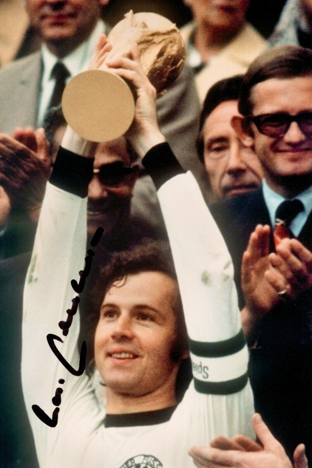 Franz Beckenbauer Signed 6x4 Photo Poster painting Germany Bayern Munich Genuine Autograph + COA