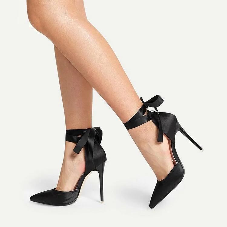 Buy HASTEN Womens, Girls Black Block Heels Pointed Toe Solid Pumps Sandal  at Amazon.in