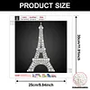 DIY Pearl Painting Eiffel Tower for Home Wall Decor(25x25cm)