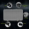 AUTOSAVER88 Radiator Compatible with Civic Aluminum Radiator ENG D17?A1/A2/A6/A7, 19010-PLM-A01, 19010-PLM-A51, 19010-PMM-A51?19010-PMM-A52