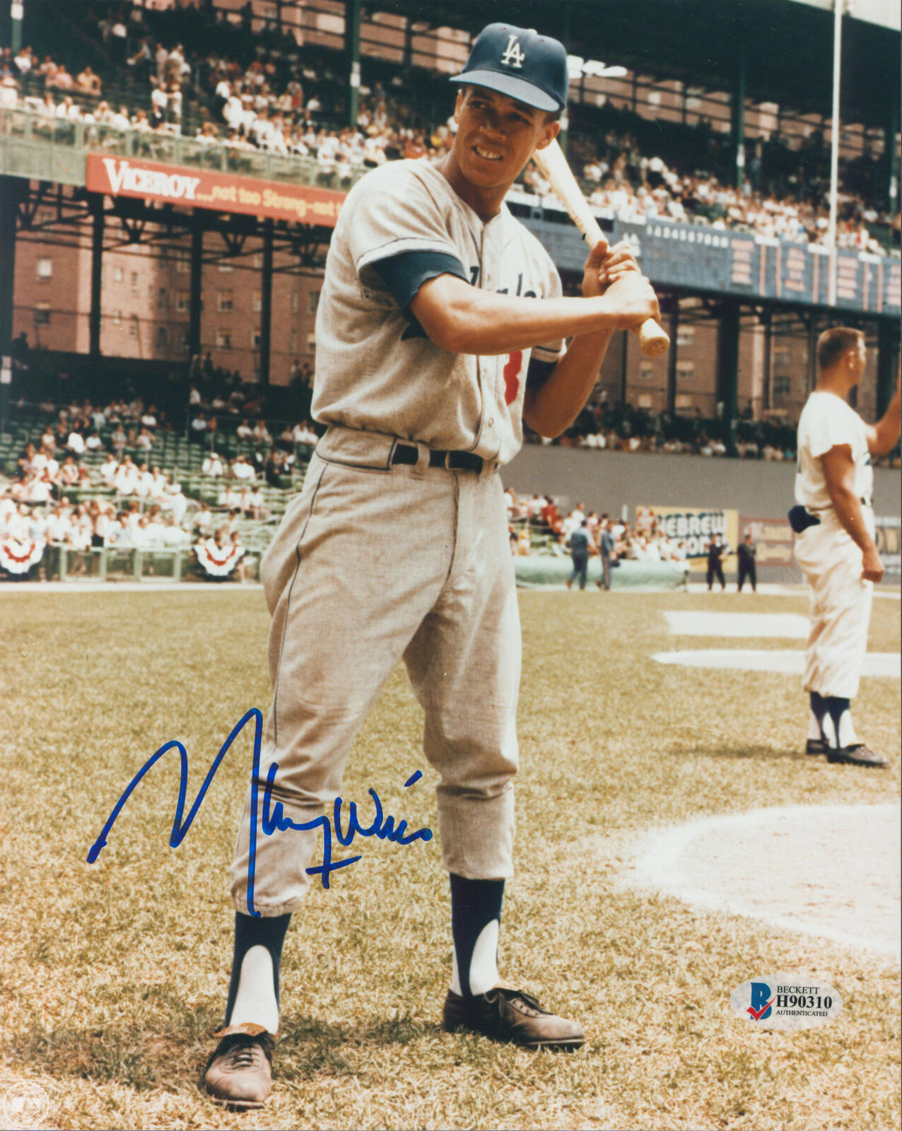 Dodgers Maury Wills Authentic Signed 8x10 Photo Poster painting Autographed BAS #H90310