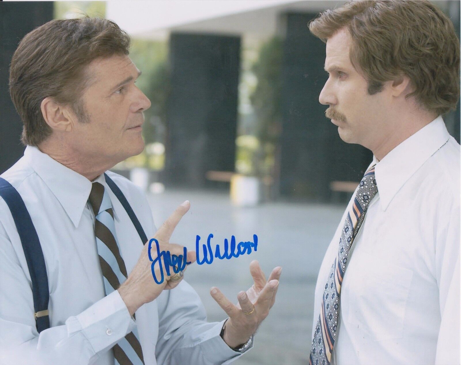 Fred Willard Anchorman 2 Original Autographed 8X10 Photo Poster painting