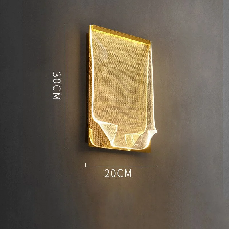 Minimalist LED Wall Lamp Home Decoration Acrylic Wall Light Hotel Living Room Bedroom Dining Room Indoor Background Wall Lamp