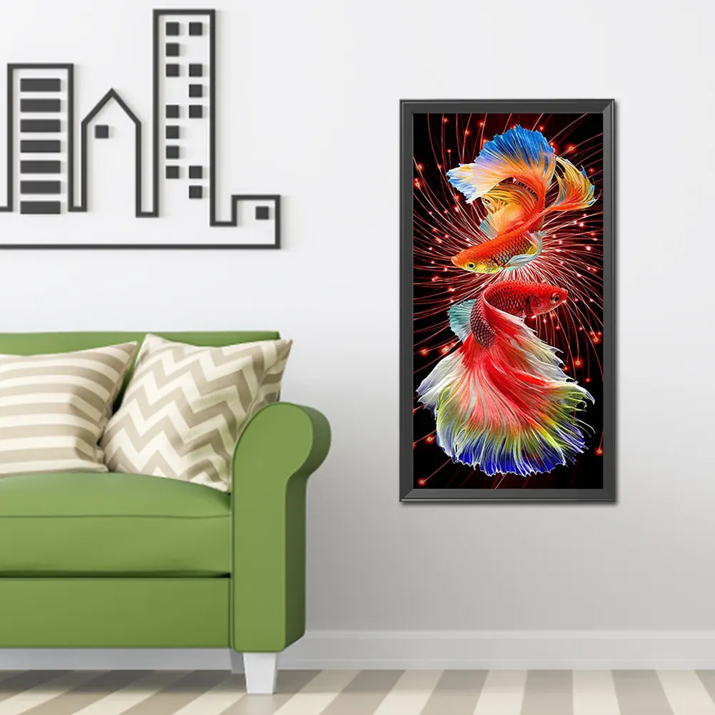 Diamond Painting - Full Square Drill - Fish(40*80cm)