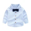 Kid Baby Boys Gentleman Baptism Bowtie Suspender Outfits 2 Pcs
