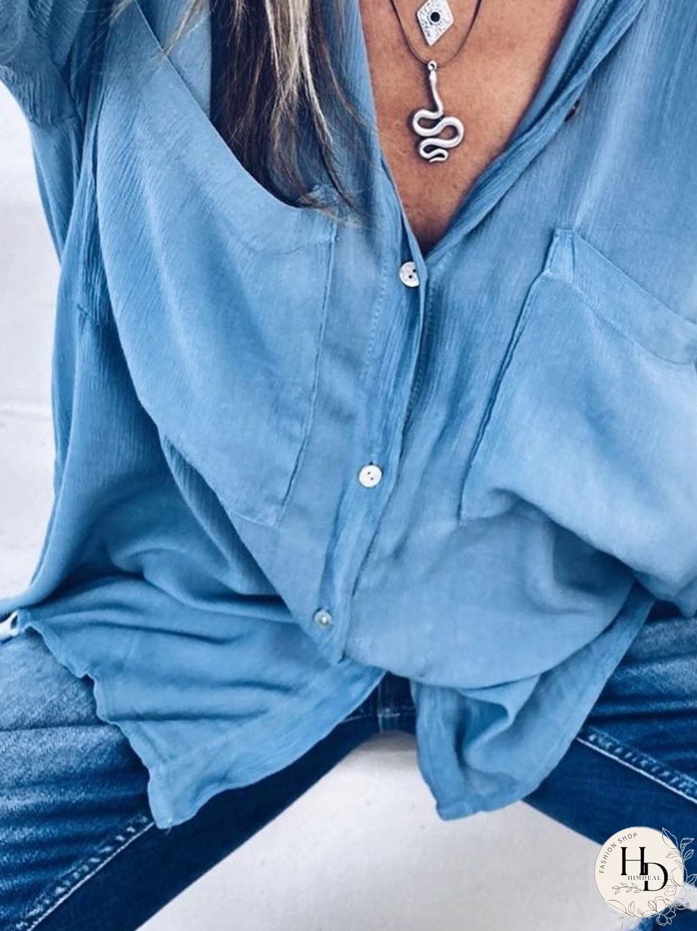 Women's Shirt Collar Blouse