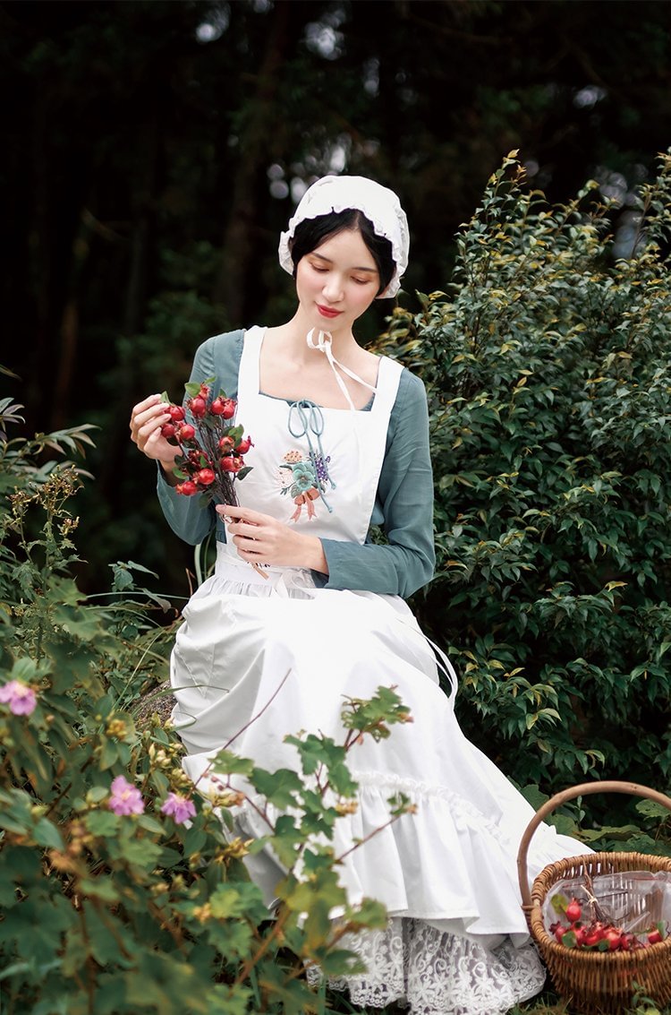 Farm Core Cottagecore Apron Dress