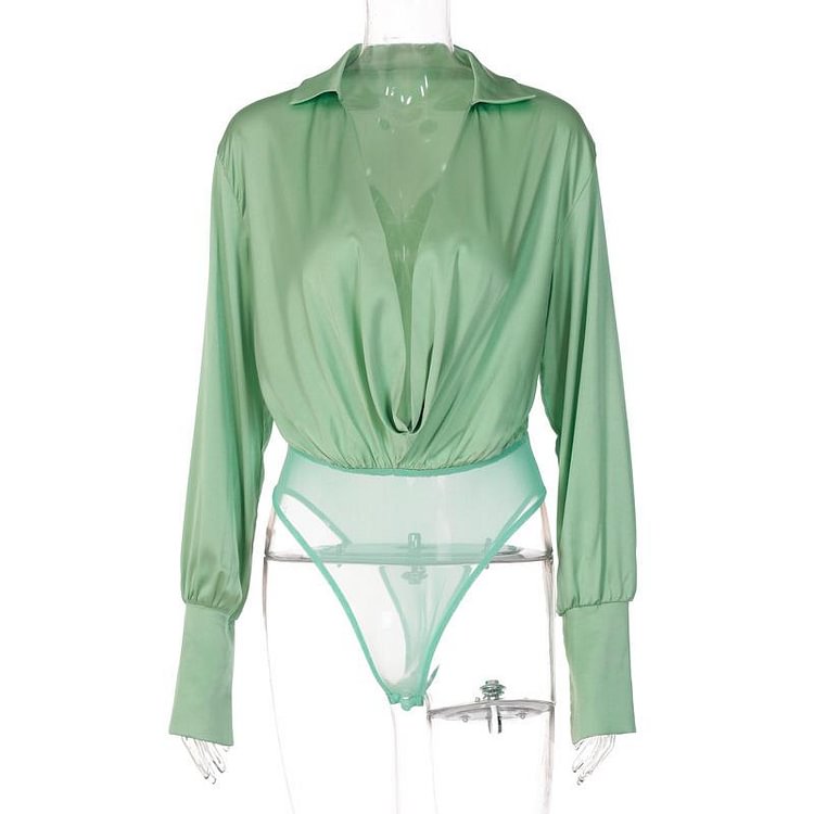 Promsstyle Fashion sexy V-neck long-sleeved top Prom Dress 2023
