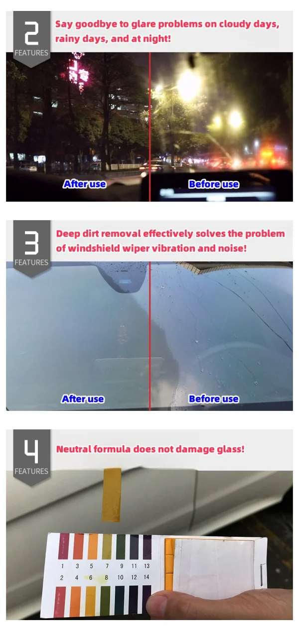 Car Glass Strong Decontamination Heavy Oil Film Cleaning Paste
