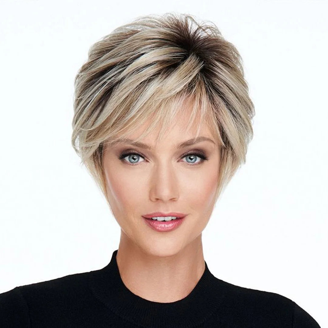 Beauty Wig Chemical Fiber Short Wig Gradient Headgear