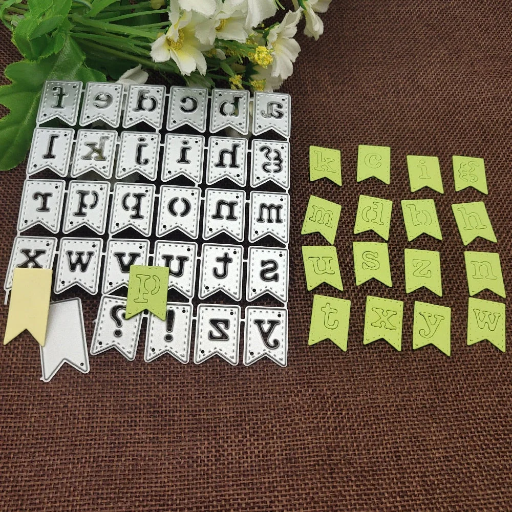 mold Letter symbol banner Metal Cutting Dies Stencils For DIY Scrapbooking Decorative Embossing Handcraft Die Cutting Template