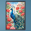 (40*60cm)DIY Full Round Drill Diamond Painting-Peacock