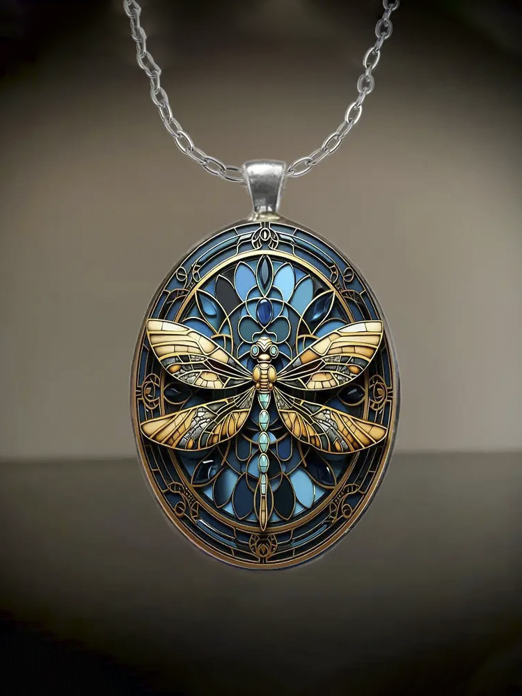 Boho Dragonfly Pendant Necklace wearshes