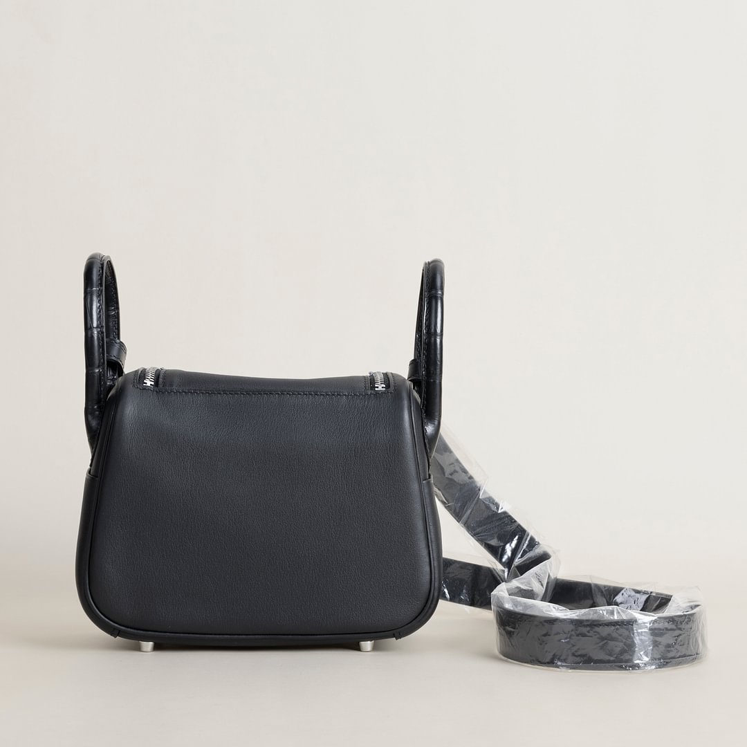 Mini Lindy Touch Swift/Matte Alligator Crocodile leather 89 Noir PHW