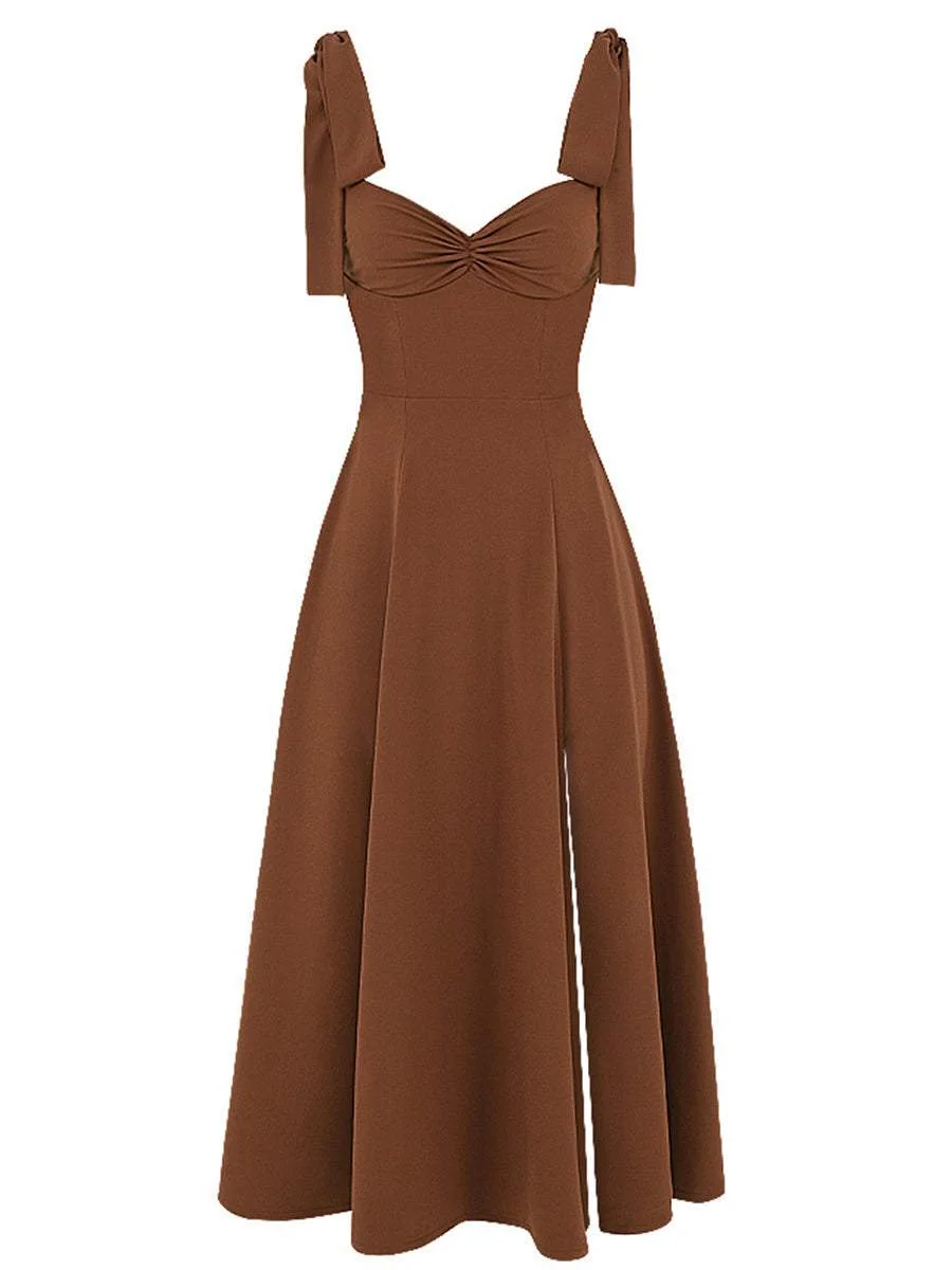 Suspender Holiday Party Dress