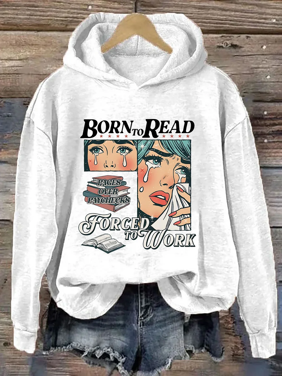 Born To Read Bookish Hoodie
