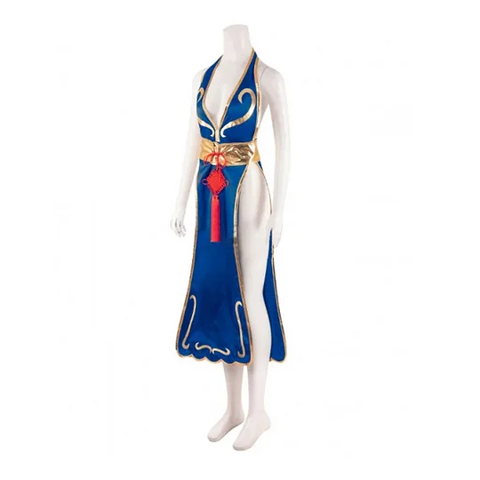 [Wetrose] In Stock Chunli Sexy Cosplay Costume Street Fighter V 6 5 Chun-Li Chun Li Set Chinese Style Lingrie Halloween Party Wig