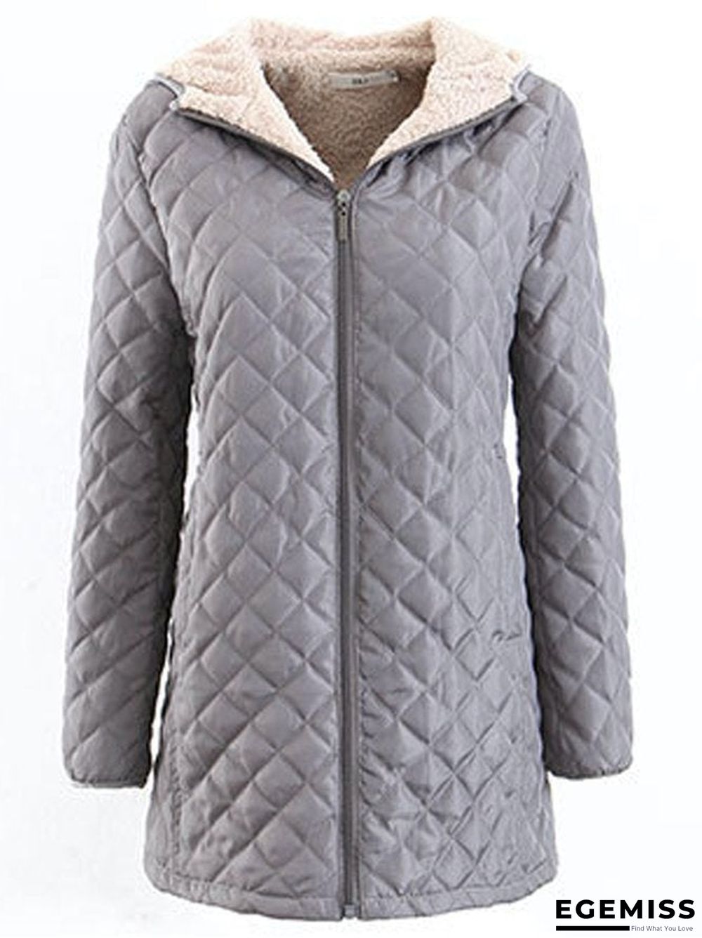 Casual Vintage Sporty Basics Hooded Loosen Simple Outerwear | EGEMISS