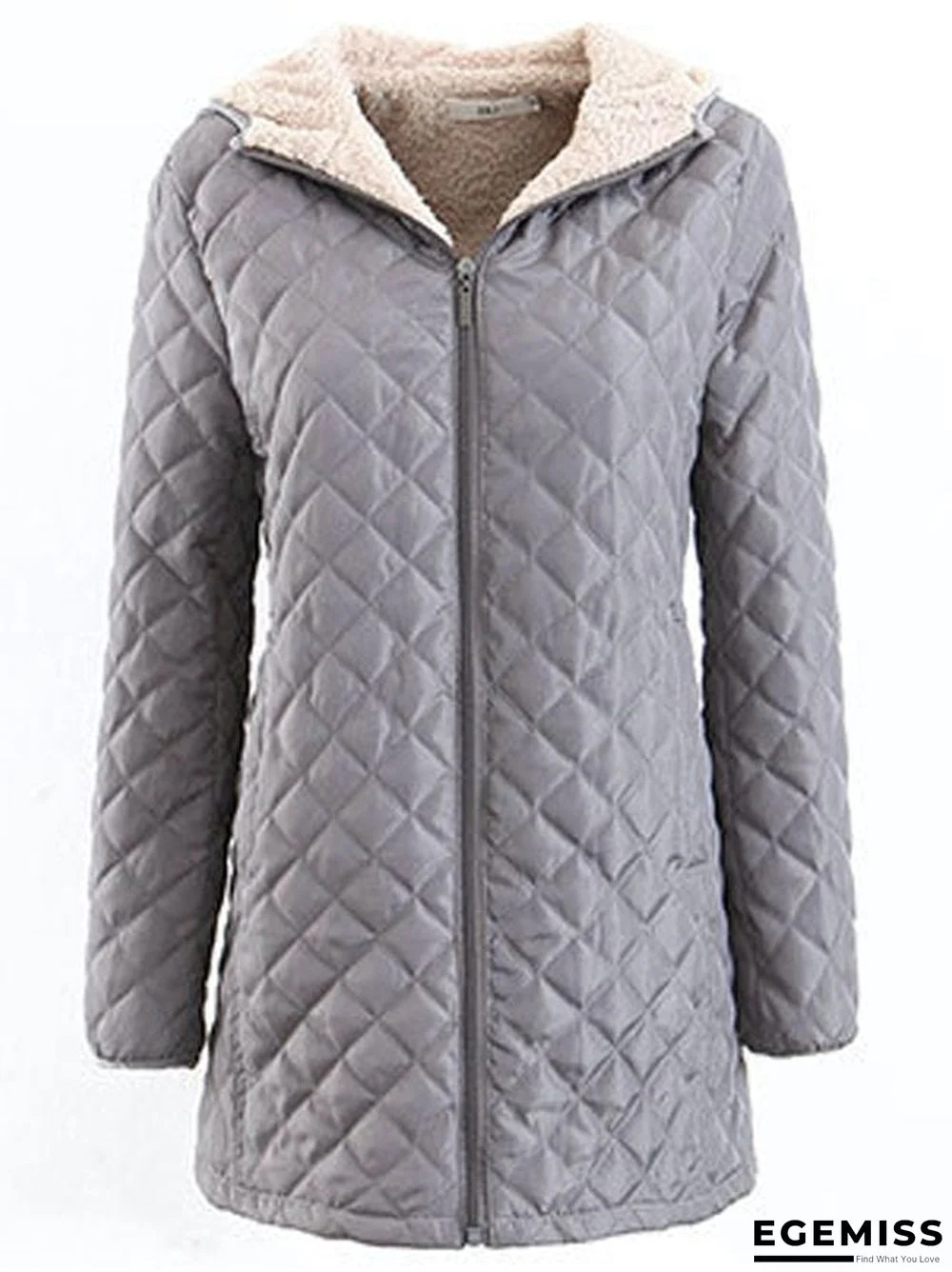 Casual Vintage Sporty Basics Hooded Loosen Simple Outerwear | EGEMISS