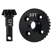 AMK TRX4 Overdrive Bevel Gear, 33T/12T Ring Gear Pinion Gear for 1/10 RC Car T-raxxas TRX4 TRX6 Bronco Chevrolet Sport Upgrade