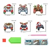 (US Local)6PCS  Xmas DIY Crystal Refrigerator Magnet for Decor (Game Controller)