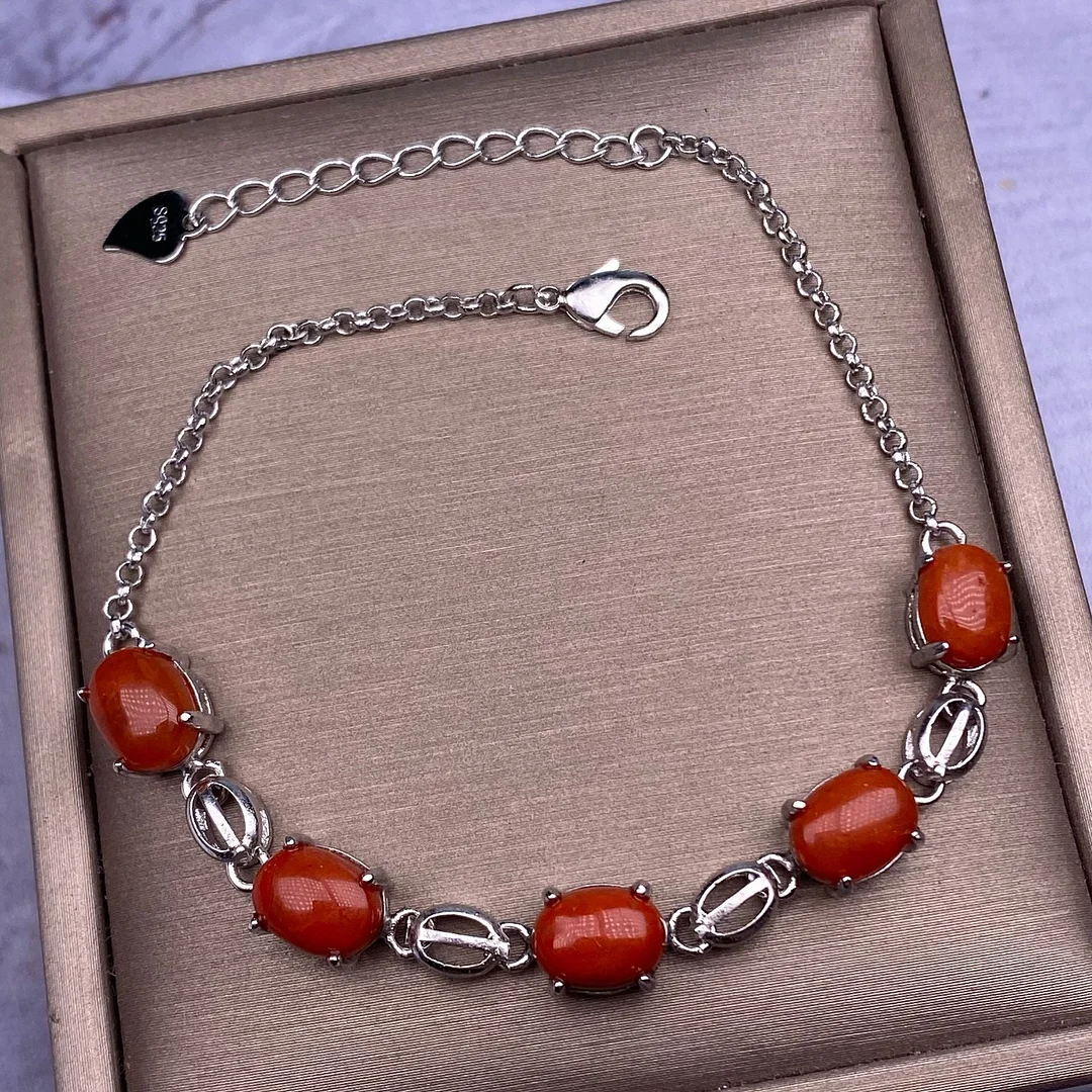 Red Agate Retro Lucky Wealth Chain Bracelet