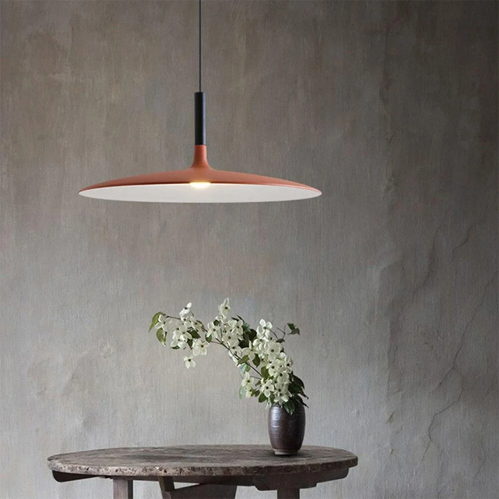 LED Saucer Pendant Lights Hanging Lamp Cement Hanglamp Nordic Retro