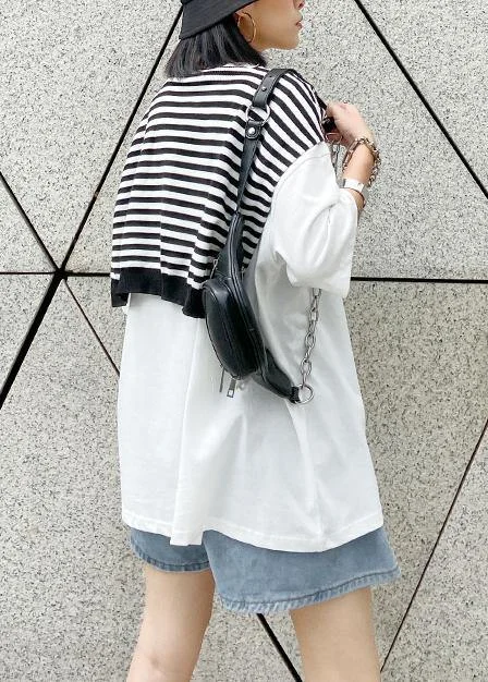 Short-sleeved t-shirt women's summer dress loose large size compassionate two-piece shirt with shawl