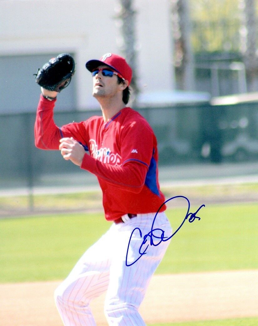 Autographed 8x10 COLE HAMELS Philadelphia Phillies Photo Poster painting - COA