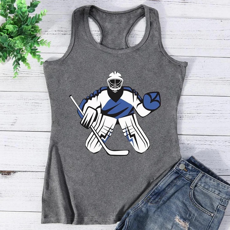 Hockey Rules, Give It Your Best Shot Vest Top-Annaletters