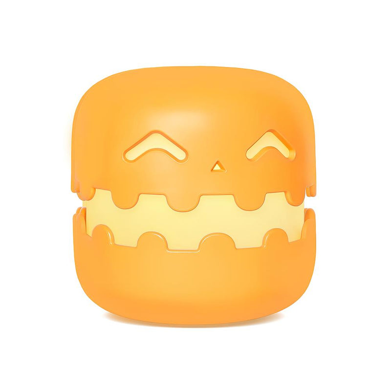 Halloween Pumpkin Night Lights with Smiling Face, Jack O Lantern Halloween Decorations Indoor Table Desk Decor Headlamp Cute LED Nightlights Gifts Nightstand Lamp with Timer Function,Orange-1