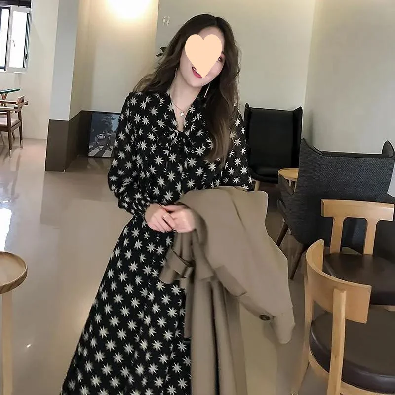 Woherb This Year Popular Windbreaker 2024 New Spring Dress Fall Feeling In The Long Coat Female Over The Knee Temperament Goddess Fan Ying Lun Wind-Outfit Ideas