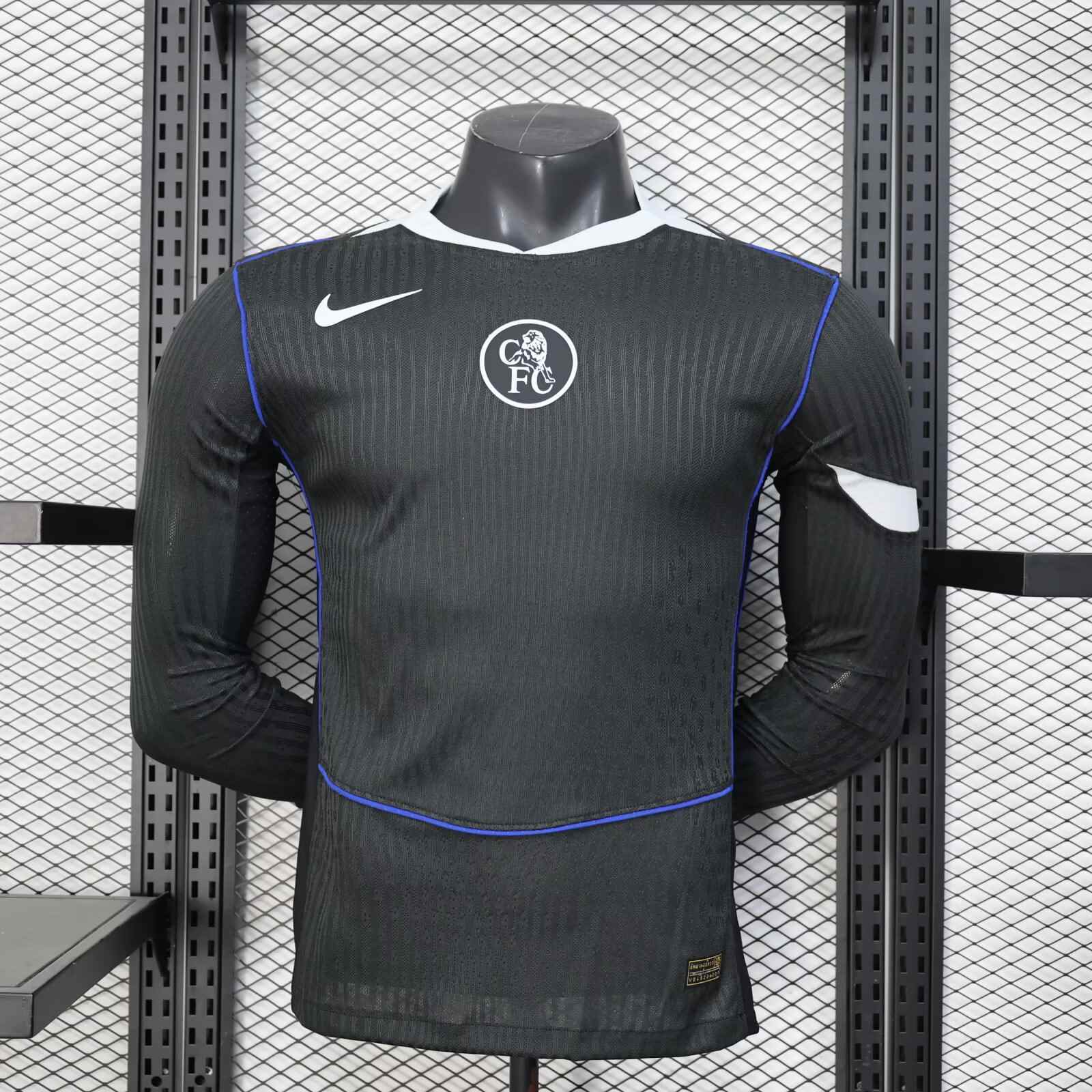 2025/2026 Player Version Long Sleeve Chelsea Third Away Football Shirt 1:1 Thai Quality（The player version jersey is a bit tight, please pay attention to the size selection）