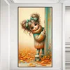 (40*70cm)Girl - Full Round Drill Diamond Painting