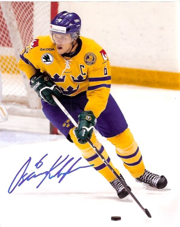 Team Sweden Oscar Klefbom Autographed Signed 8x10 Photo Poster painting COA