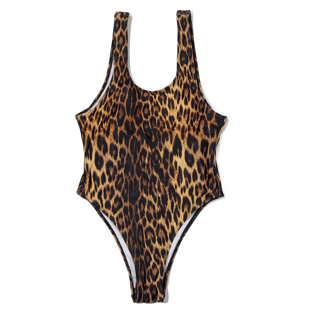 ZTVitality Leopard One Piece Swimsuit 2021 New Arrival Summer Beach Padded Bra Print Sexy Swimwear Women Bathing Suit Monokini