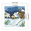 Winter-9CT Stamped Cross Stitch Bead Embroidery 17*17cm