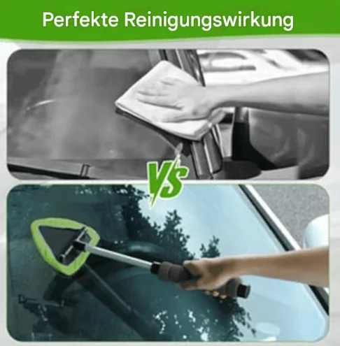 ✨🚗Mikrofaser-Reinigungswerkzeug f&uuml;r Auto-Windschutzscheiben mit ausziehbarem Griff