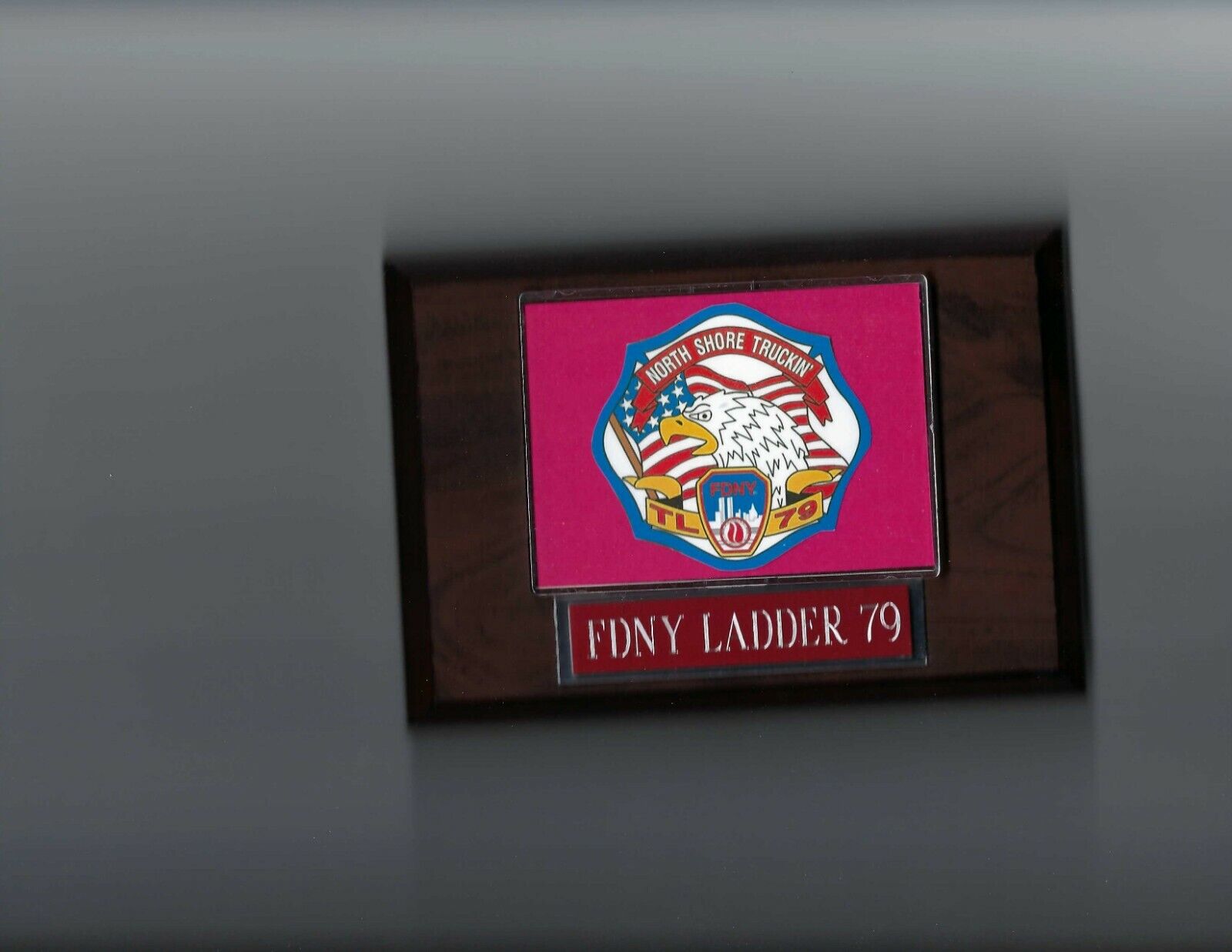 FDNY LADDER 79 Photo Poster painting PLAQUE NYC FIREFIGHTING FIREMEN FIRE