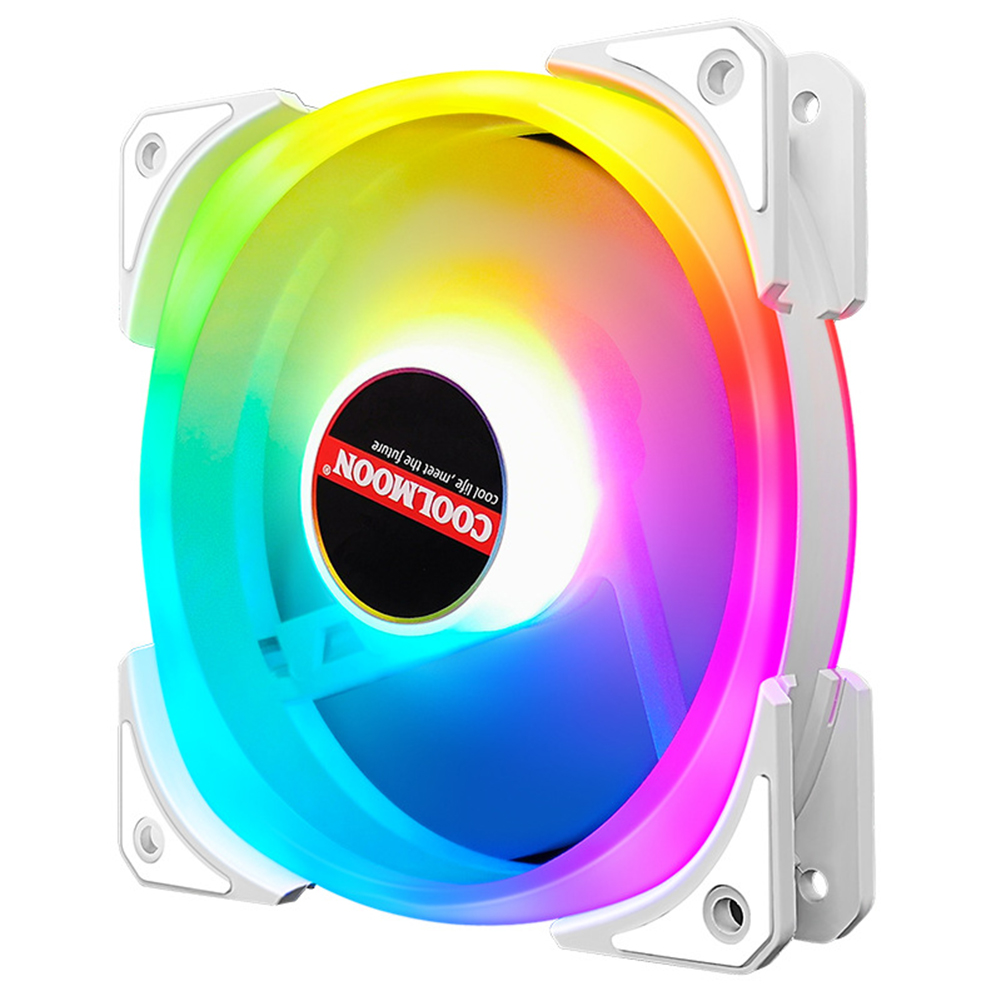 

COOLMOON 120mm Small 6Pin Cooling Fan Chassis Desktop ARGB Quiet Radiator, 501 Original