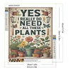 Diamond Painting-DIY Full Round Drill Plants（40*35 CM）
