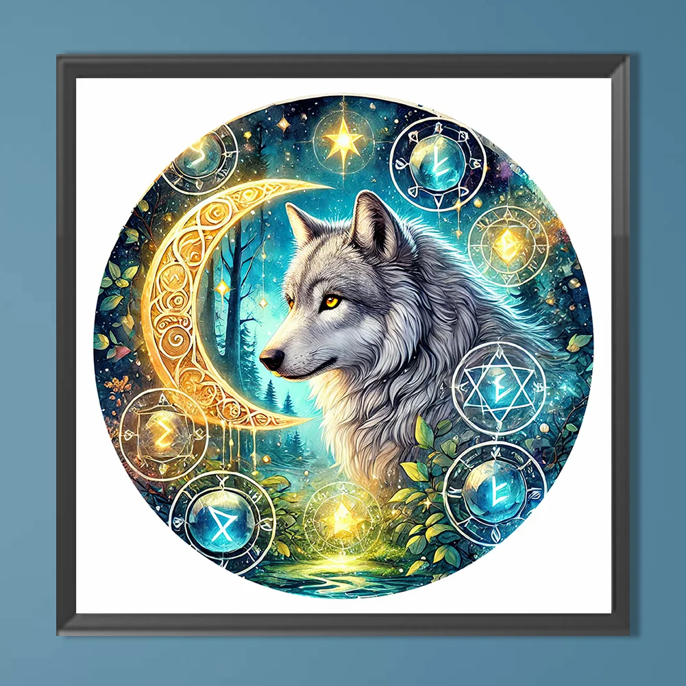Diamond Painting - Full Round Drill - Wolf(Canvas|30*30cm)